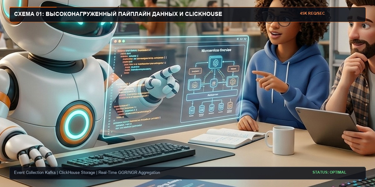 Схема 13: Высоконагруженная архитектура сбора, хранения и аналитической обработки миллиардов игровых событий